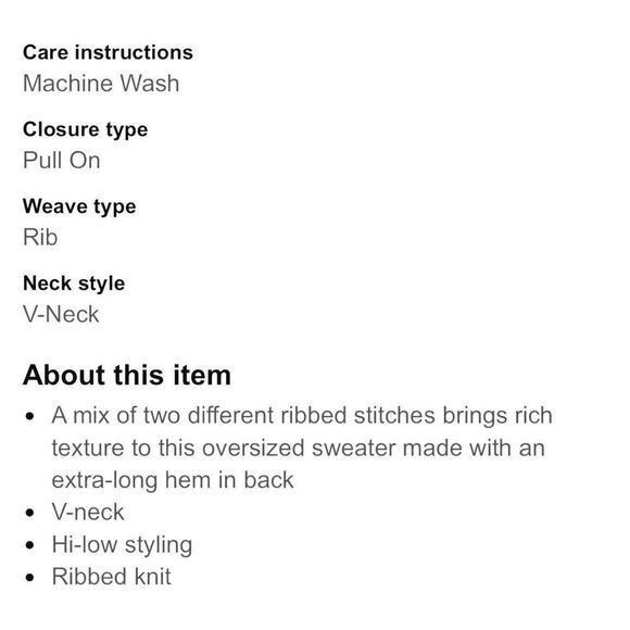 Free People “Sunday Scoop” Oversized Hi-Low Sweater - Picture 9 of 9